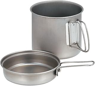 Snow Peak Trek Series Backpacking/Camping Cookware Sets, Trek 1400 Pot & Pan, 47.3 fl oz product image