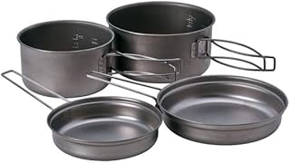 Snow Peak Multi Compact Cook Set, Japanese Titanium, Ultralight and Compact for Camping and Backpacking, Made in Japan, Lifetime Product Guarantee product image