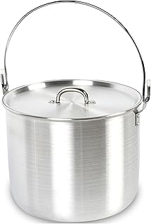 AceCamp Nested Pot Aluminum Lightweight Cooking Pot Set Outdoor Large Stock with lid and folding handle - 4L,8L,12L product image