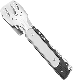 ROXON S601 14" 6 in 1 MBT3 Folding Grill Utensils Set Fork Spatula Grilling Knife Tongs Opener for Backyard Barbecue and Camping product image