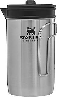 STANLEY All In One French Press Coffee Maker 32 oz | 5 Minute Brew, 4 Hours Hot | Mesh Filter for Coffee Grounds | Insulated Stainless Steel French Press | BPA-Free | Stainless product image