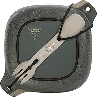 UCO 4-Piece Camping Mess Kit with Bowl, Plate and 3-in-1 Spork Utensil Set product image