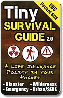 Tiny Survival Guide – Micro EDC Emergency Preparedness Pocket Handbook for Camping, Hiking, Bushcraft, SAS & First Aid – Fits Wallet, Bug Out Bag or Glove Box product image