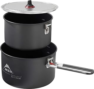 MSR Nonstick Ceramic Coated 2-Pot Camping Cook Set product image