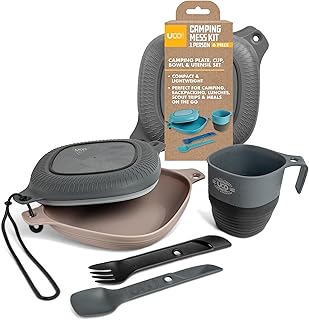 UCO 6-Piece Camping Mess Kit with Bowl, Plate, Collapsible Cup, and Switch Camping Spork product image