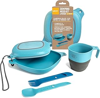 UCO Camping Mess Kit with Bowl, Plate, Collapsible Cup, and Switch Camping Spork product image