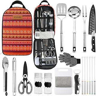 Camping Cookware Storage Bag - Camping Cooking Utensils Set Bag Camping Tool Portable Storage Bag Suitable for Knife, Fork, Spoon, Chopping Board, Chef's Knife,Kitchenware Storage product image