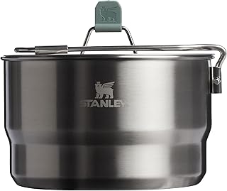 Stanley Wildfare Go 14-Piece Stainless Steel Prep & Cook Set | 1.65 qt Saucepan with Fold & Lock Handle | Bowls, Utensils, Cutting Board | Camping Essentials for Your Camp Kitchen | BPA-Free product image