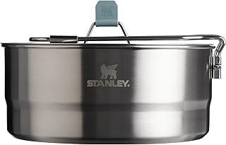 Stanley Wildfare Core Saucepan Cookset | 6-Pc Stainless Steel Cookware | 2qt Saucepan w/Lid, Cutting Board, Trivet & Spoons | Induction Cookware | Camping Essentials product image