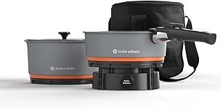 Nomad Cooking System, Electric Camping Stove 200-1000W with Pan & Pot, 120V Portable Outdoor Cooking Gear Set, Windproof Cookware for RV, EV, Overland, Vanlife, Car Camping product image