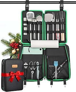FANGSUN Camping Cooking Utensils, 16 PCS Portable Camping Kitchen Set with Grill Accessories, Camp Gifts for Men Dad, New Year‘s Presents for RV, Hiking, Picnic, Backpacking product image