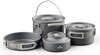 Naturehike Camping Cookware Set Mess Kit for Backpacking Gear, Camp Cooking Set, Camping Pots and Pans Set for Outdoor Backpacking Camping Hiking Picnic product image
