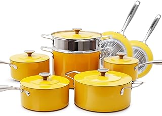 Nuwave Lux 13-Piece Premium Cookware Collection, Healthy G10 Duralon Blue Ceramic Nonstick, Ultra Durable, PFAS-Free, Lightweight & Works on All Cooktops product image