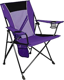 Kijaro Dual Lock Portable Camping Chairs - Enjoy the Outdoors with a Versatile Folding Chair, Sports Chair, Outdoor Chair & Lawn Chair - Dual Lock Feature Locks Position – Kawachi Purple product image