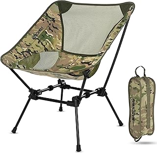 MARCHWAY Ultralight Folding Camping Chair, Heavy Duty Portable Compact for Outdoor Camp, Travel, Beach, Picnic, Festival, Hiking, Lightweight Backpacking (Camo) product image