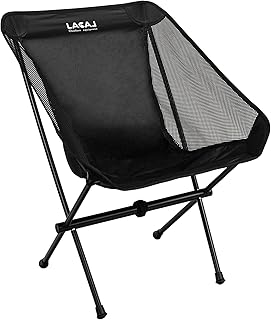 G2 GO2GETHER Ultra-Light Folding Camping Chair, All-Aluminum Frame, Surper Breathable Fabric, Easy to Carry, Compact Storage Size (1, Black) product image