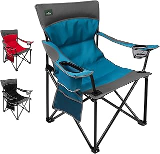 Northroad Foldable Camping Chair Heavy-Duty Outdoor Folding Chair Support Up to 300lbs for Hiking, Picnics, Patio, Beach, Fishing (Blue) product image
