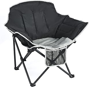 SUNNYFEEL Oversized Camping Chair Heavy Duty Folding Moon Chair Large Sofa Chair for Adults 500 LBS Portable Camp Lawn Chair with Storage Bag for Beach, Trip, Lawn, Outdoor Camp for Adults & Carry Bag product image