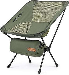 CAMEL CROWN Camping Chair Heavy Duty Backpacking Chair - Ultra-Light Folding Chair with Carry Bag, Portable Compact for Outdoor, Lawn, Hiking, Beach, Picnic product image