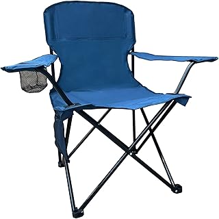 Folding Camping Chairs Portable Outdoor Chair for Camping, Fishing, Beach, Picnic, Lightweight High Back Foldable Chair with Cup Holder & Storage Bag, Supports 300lbs, Navy Blue product image