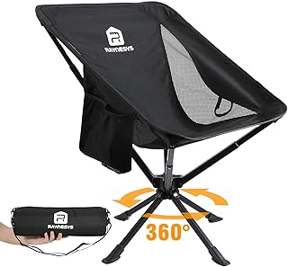 1 Pack Portable Camping Chair, Flexible 360° Rotation, Easy Carry, 8 Seconds Quick Setup Folding Camping Chair, 3.8Lb Lightweight Folding Chairs for Hiking, Beach, Sporting, Travel product image