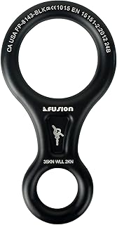 Fusion Climb Aluminum Descender - Figure 8 Descender Black product image