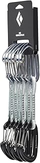 Black Diamond Oz Quickpack 6-Pack Set of Rock Climbing Quickdraws with Wiregate Carabiners product image