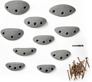 Escape Climbing 10 Screw-On Jugs | Premium Plastic Rock Climbing Holds Designed for Beginners | Ideal Holds for Kids Climbing Wall | Easy To Install | Installation Hardware Included product image