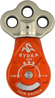 Rock Exotica Machined Pulley – High-Strength CNC-Milled Pulley for Climbing, Rescue & Rigging – Compact, Lightweight, and Snag-Free Design product image