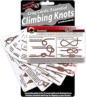 Rock Climbing Knots Pocket Guide: 19 Essential Belay, Rappel, Anchor, and Rescue Rope Knots for Rock Climbers product image
