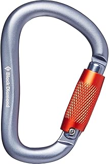 BLACK DIAMOND RockLock Screwgate or Twistlock Carabiner | Hot-Forged, Lightweight | Keylock Nose | Secure Locking Biner for Belaying & Rappelling product image