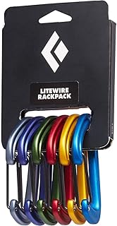 BLACK DIAMOND LiteWire Carabiner | Lightweight Hot-Forged Wiregate | Durable Aluminum Build | Smooth Clipping for Trad & Sport Rock Climbing product image