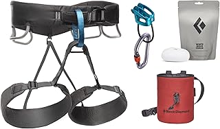 BLACK DIAMOND Men’s Momentum Rock Climbing Harness | Dual Core Construction | Adjustable Waist & Leg Loops product image