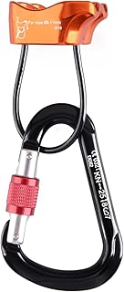 TRIWONDER ATC Belay Device V-grooved Micro Rescue Guide Belay Device for Rock Climbing Gear Rappelling Equipment product image