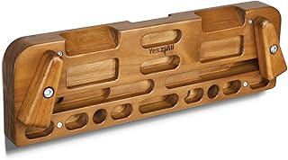 Yes4All Wooden Hang Board/Climbing Board for Doorway - Hand Strengthener Equipment for Training Finger, Grip and Pull Up product image