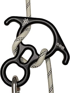 SOB Rescue Figure 8 Descender Belaying Belay Device Rock Climbing Rappelling Gear Aluminum Magnesium Alloy for Climbing,High Rescue,Mountaineering product image