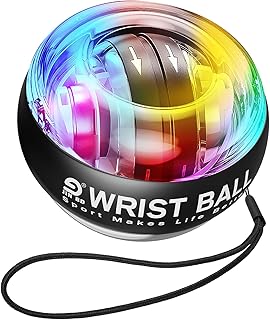JIN BD Wrist Trainer Ball Auto-Start Gyroscopic Forearm Exerciser Gyro Ball for Strengthen Arms, Fingers, Grip and Muscles product image