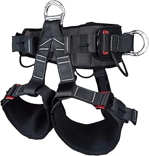 SOB Tree Climbing Harness, Adjustable Thickness Widen Protecta Safety Harness, Half Body Harnesses for Rock Climbing Rescuing Work Fire Rescuing Caving product image