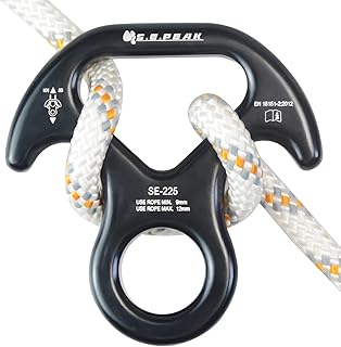 30kN/35kN/40kN Rescue Figure 8 Descender Climbing Gear Downhill Equipment Rigging Plate Rappeling Device for Rock Climbing/Aluminum Alloy product image