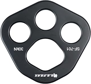 SEPEAK 30kN Rigging Plate, Force Divider Plate Bear, Anchor Multipliers Connector Gear for Yoga Hammock Descender Rock Climbing product image