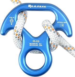 30kN/35kN/40kN Rescue Figure 8 Descender Climbing Gear Downhill Equipment Rigging Plate Rappeling Device for Rock Climbing/Aluminum Alloy product image