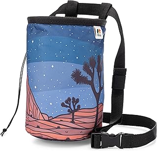 Oso Supply Co - Waxed Canvas Climbing Chalk Bag for Adults and Kids, Drawstring Closure, Adjustable Waist Belt, Indoor/Outdoor Training, Rock Climbing, Bouldering, Weightlifting product image
