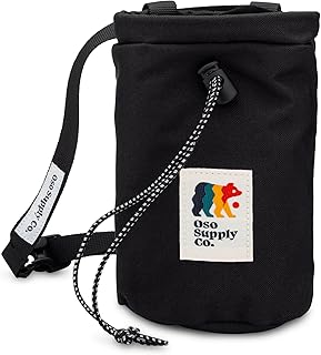 Classic Chalk Bag for Rock Climbing, Bouldering Chalk Bag Bucket with Quick-Clip Belt, Zippered Pockets and Pouch - Perfect Indoor/Outdoor Rock Climbing Gear Equipment product image