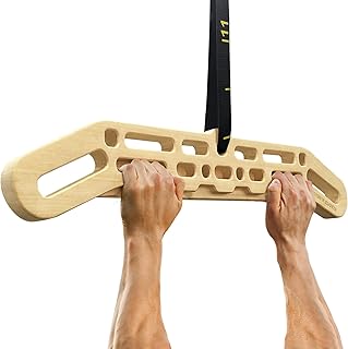 POWER GUIDANCE Wooden Hangboard, Portable Climbing Training Board, Enhances Finger Grip Strength for Indoor and Outdoor Use product image