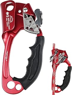 UIAA & CE Certified Rope Ascender Aluminum Alloy Rock Climbing Gear Strong Rigging Rappelling Equipment for Rock Tree Climbing Arborist Rescue Mountaineering Caving product image