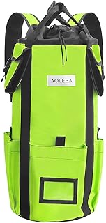 AOLEBA Arborist Rope Storage Bag Tree Climbing Rock Rope Bucket Backpack Rope Storage Bag Large Capacity 1680D Thicken Nylon Material with Hand Straps, Side Pockets product image
