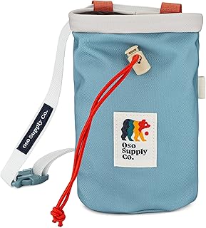 Oso Supply Co - Classic Chalk Bag for Rock Climbing, Bouldering Chalk Bag Bucket with Quick-Clip Belt, Zippered Pockets and Pouch - Perfect Indoor/Outdoor Rock Climbing Gear Equipment product image