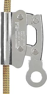 Climb Self Locking Rope Grab - Alloy Steel, Safety Protection 25 kN(Aprx 300LB), Used with 5/8’’ Lifeline Rope, for Construction, Climbing, Fall-Protection (Round Lock) product image