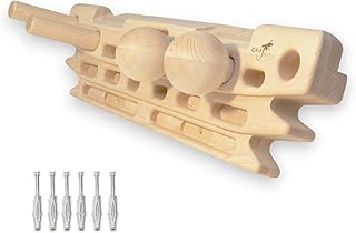 FingerPeg 1.0 Hangboard – Fingerboard Training Board for Climbing with Pull-Up Bars – Sleek Wooden Climbing Board with Ergonomic Design – Supports up to 265 lbs product image
