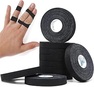 OK TAPE Athletic Finger Tape (10Rolls 450FT), Finge Wrap Tape, Extra Strong Adhesive Finger Support and Protect Tape, Hand Grip Tape for Rock Climbing, MMA, Jiu Jitsu, Volleyball, Black product image